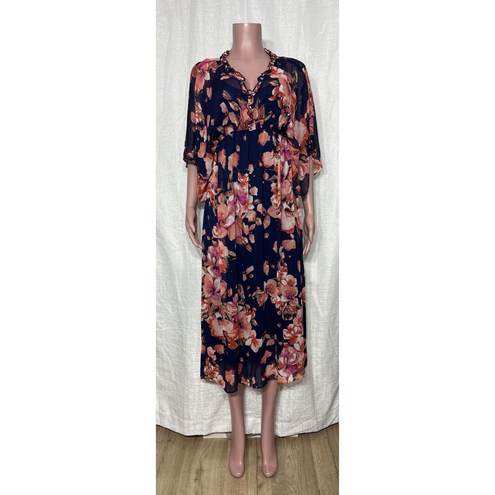 Curations Boho Floral Midi Dress - Size XS
